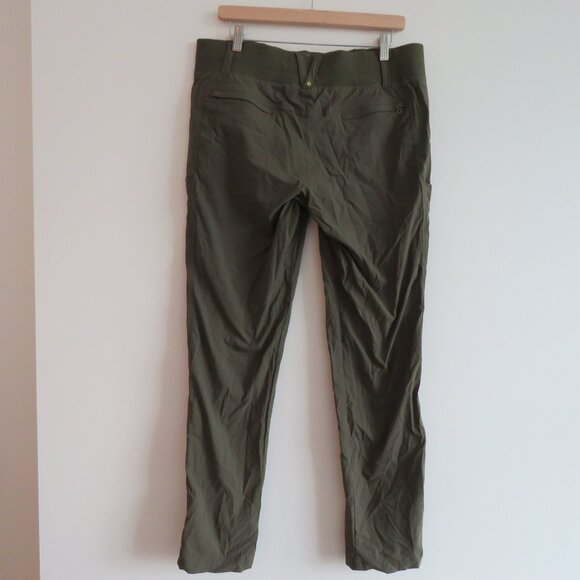 TITLE NINE Clamber Hiking Outdoor Pants in Khaki Green Gorpcore - Size US 12 - Picture 8 of 14
